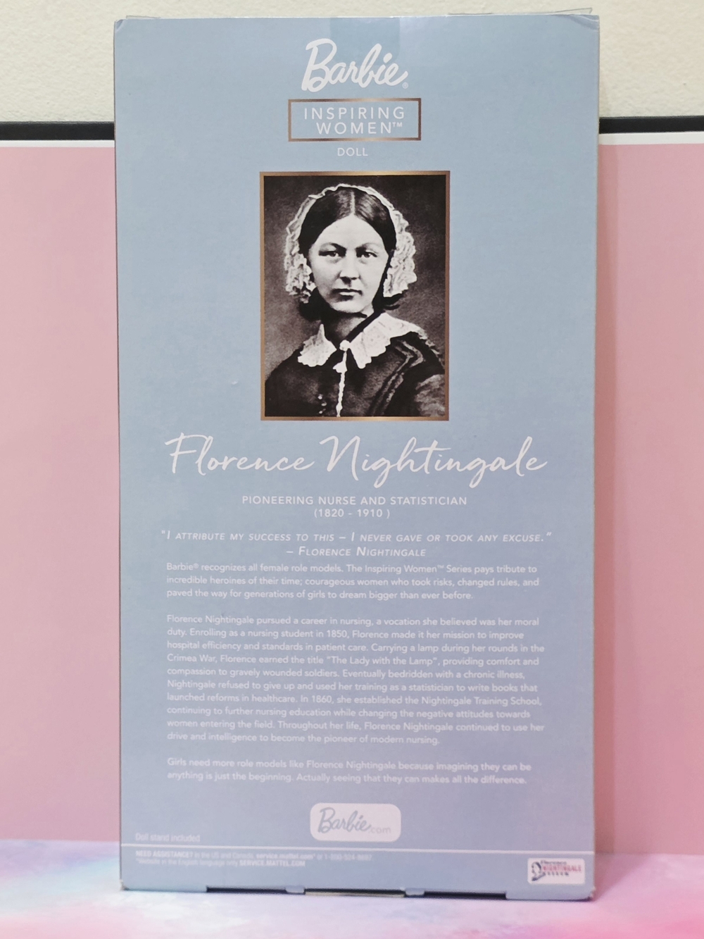 Florence Nightingale Barbie Inspiring Women Doll - Picture 5 of 16